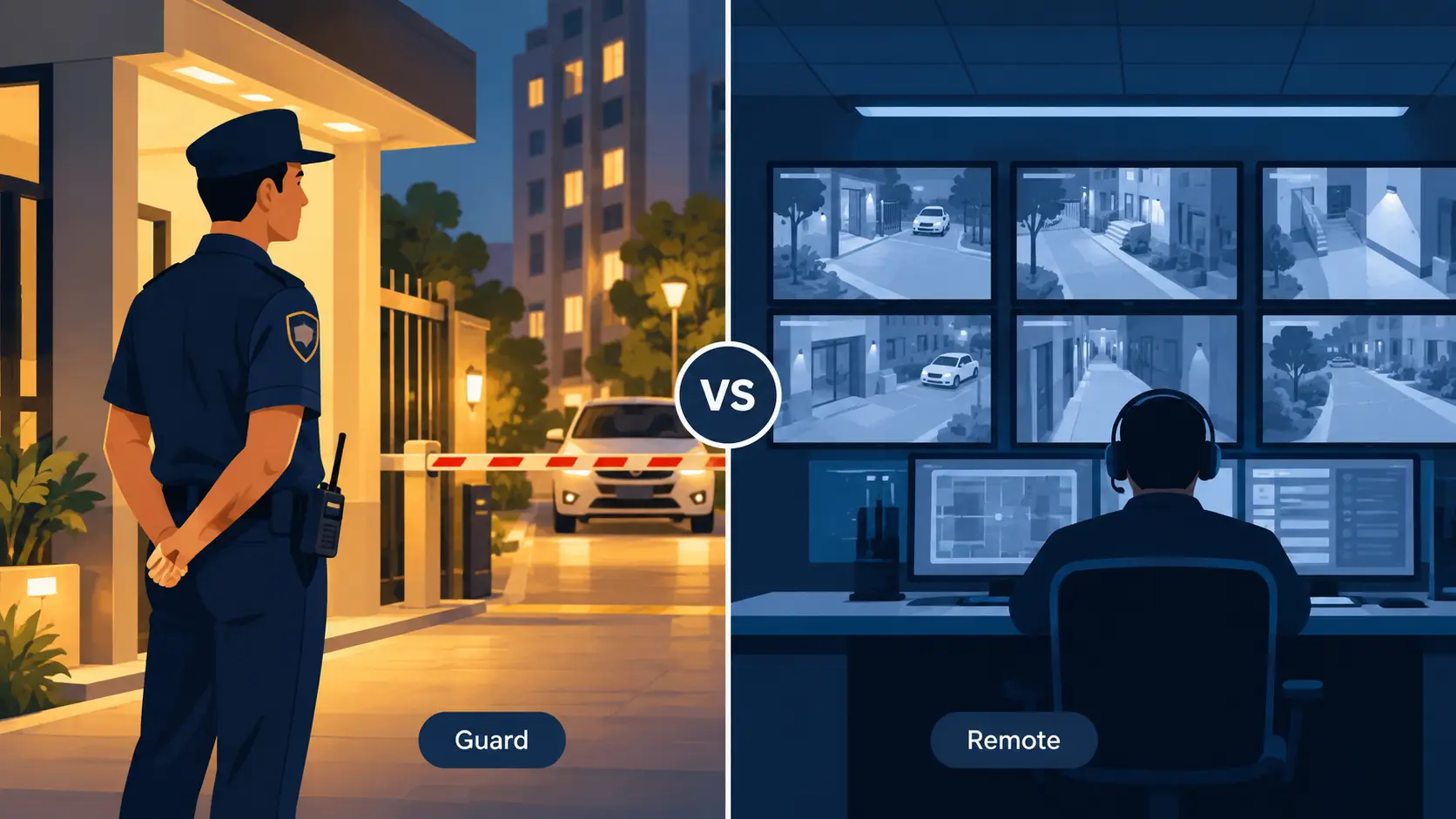security-guard-vs-remote-monitoring-india